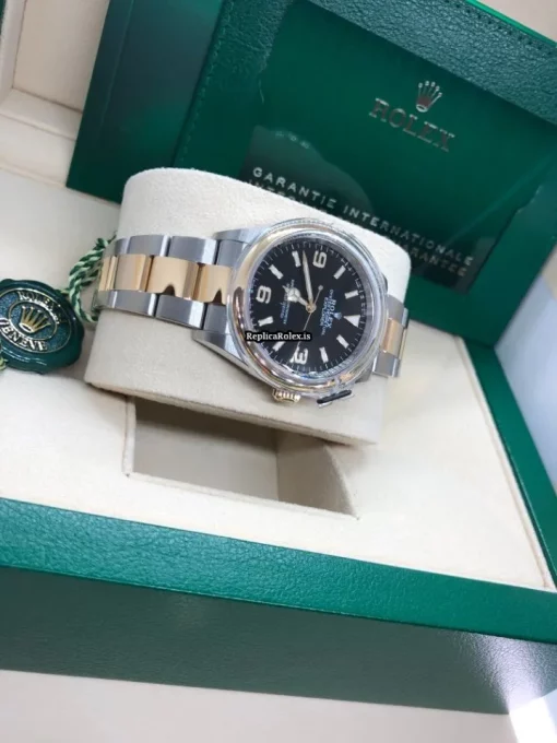 Terrific Fake Rolex Explorer 124273 Caliber 3230 Automatic Movement 36mm Gold/steel Case Mens/unisex Watch - Image 5