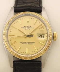 Fantastic Replica Rolex Oyster Perpetual Date 1505 Caliber 1570 Automatic Movement 34mm Gold/steel Case Mens/unisex Watch