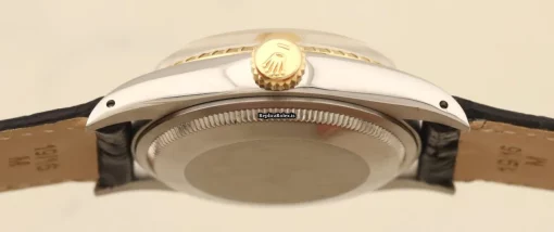 Fantastic Replica Rolex Oyster Perpetual Date 1505 Caliber 1570 Automatic Movement 34mm Gold/steel Case Mens/unisex Watch - Image 5