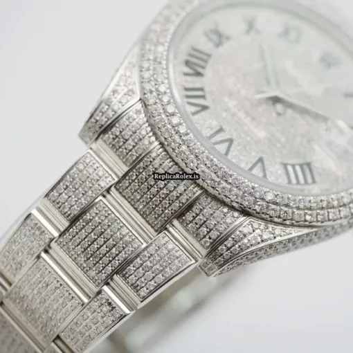 Lovely Fake Rolex Datejust 126300 Automatic Movement 40mm Steel Case Mens/unisex Watch - Image 3
