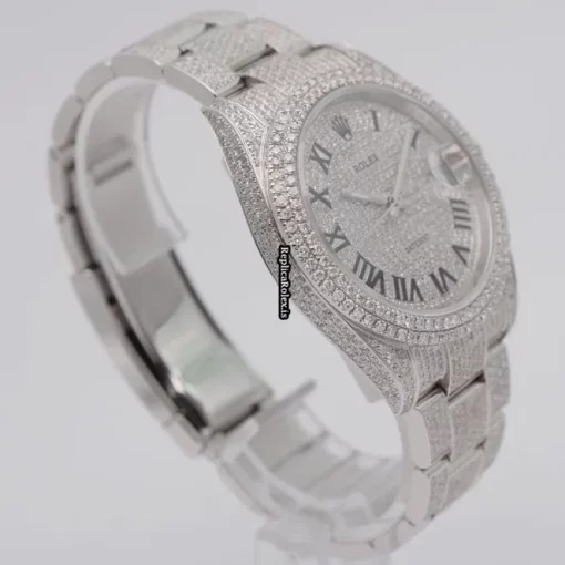 Lovely Fake Rolex Datejust 126300 Automatic Movement 40mm Steel Case Mens/unisex Watch - Image 4