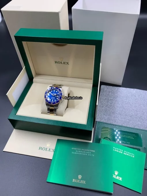 Distinctive Knockoff Rolex Submariner Date 126613lb Caliber 3235 Automatic Movement 41mm Gold/steel Case Mens/unisex Watch - Image 3