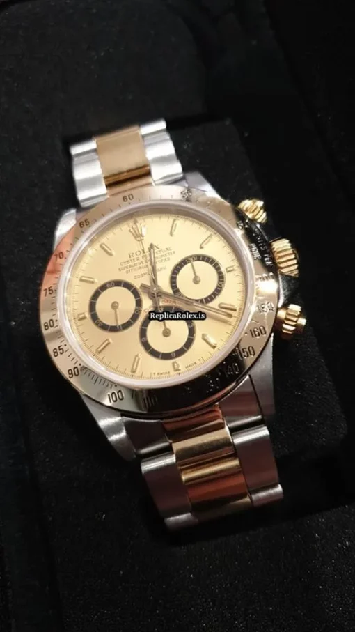 Special Imitation Rolex Daytona 16523 Caliber 4030 Automatic Movement 40mm Gold/steel Case Mens/unisex Watch - Image 4