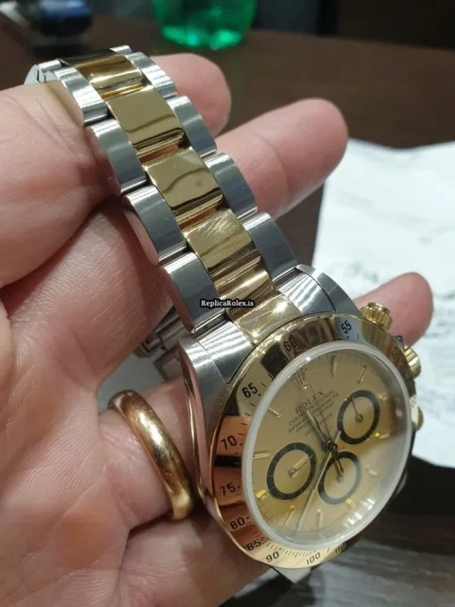 Special Imitation Rolex Daytona 16523 Caliber 4030 Automatic Movement 40mm Gold/steel Case Mens/unisex Watch - Image 8