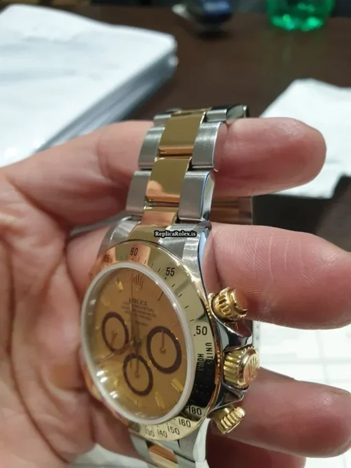 Special Imitation Rolex Daytona 16523 Caliber 4030 Automatic Movement 40mm Gold/steel Case Mens/unisex Watch - Image 9