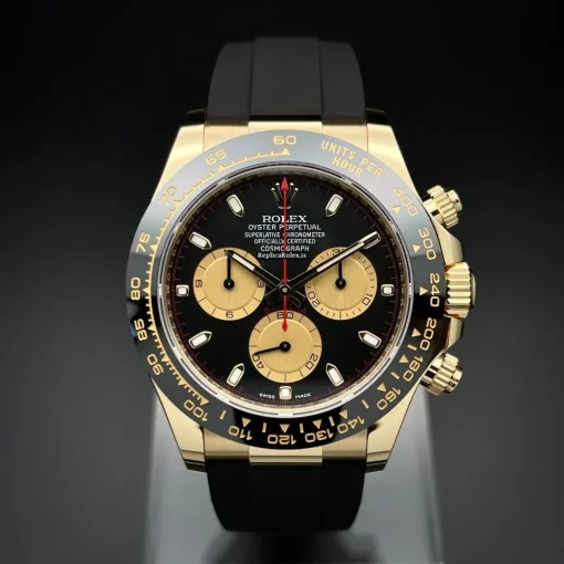 Fine Replica Rolex Daytona 116518ln Caliber 4130 Automatic Movement 40mm Yellow Gold Case Mens/unisex Watch