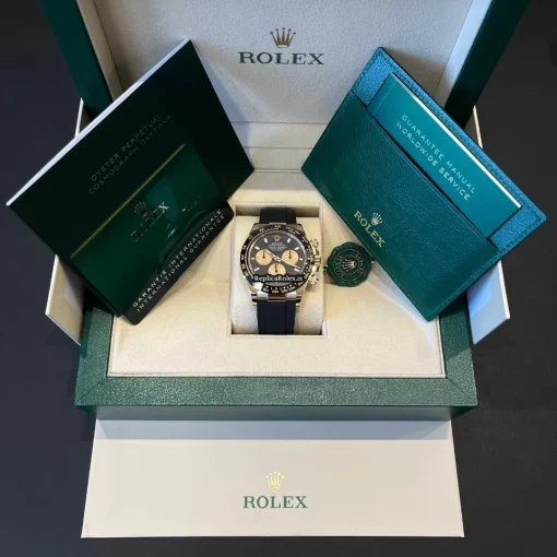 Fine Replica Rolex Daytona 116518ln Caliber 4130 Automatic Movement 40mm Yellow Gold Case Mens/unisex Watch - Image 6