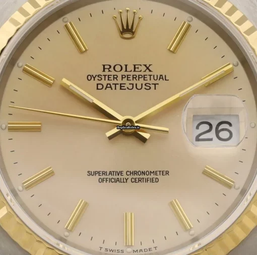 High-end Replica Rolex Datejust 16233 Caliber 3135 Automatic Movement 36mm Gold/steel Case Mens/unisex Watch - Image 2