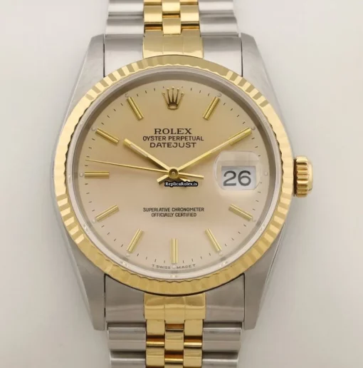 High-end Replica Rolex Datejust 16233 Caliber 3135 Automatic Movement 36mm Gold/steel Case Mens/unisex Watch - Image 3