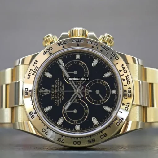 Amazing Knockoff Rolex Daytona 116508 Automatic Movement 40mm Yellow Gold Case Mens/unisex Watch - Image 10