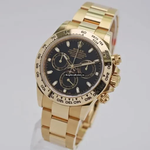 Amazing Knockoff Rolex Daytona 116508 Automatic Movement 40mm Yellow Gold Case Mens/unisex Watch - Image 2