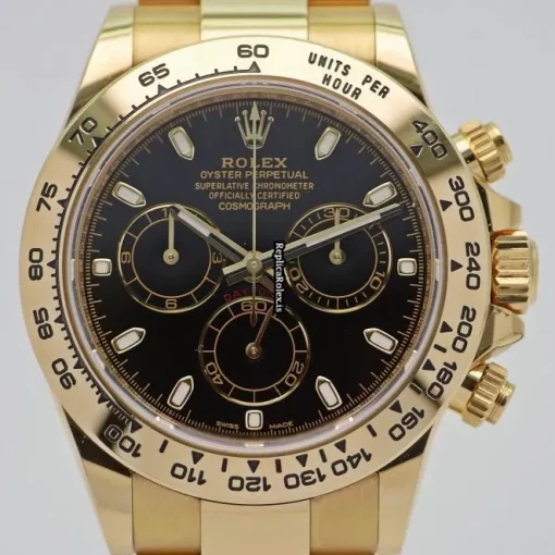 Amazing Knockoff Rolex Daytona 116508 Automatic Movement 40mm Yellow Gold Case Mens/unisex Watch - Image 3