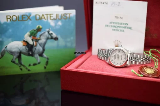 Suitable Replica Rolex Lady-datejust 79174 Caliber 2235-29 Automatic Movement 26mm Steel Case Watch - Image 2
