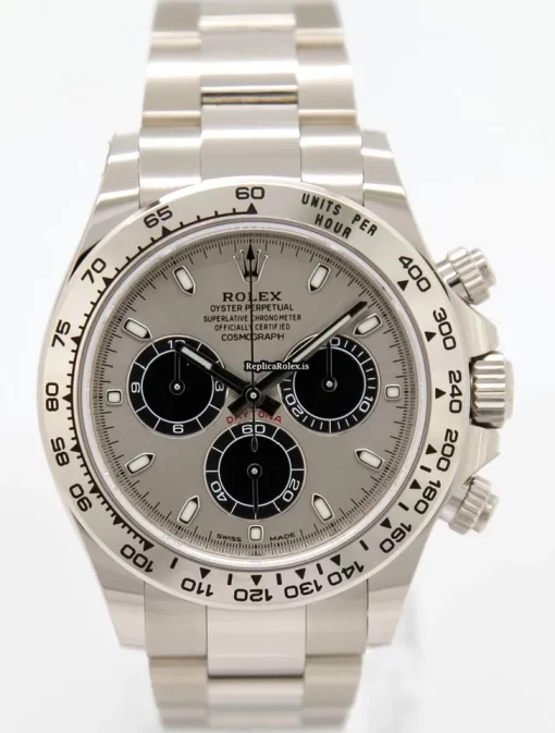 Excellent Replica Rolex Daytona 116509 Caliber 4130 Automatic Movement 40mm White Gold Case Mens/unisex Watch - Image 2