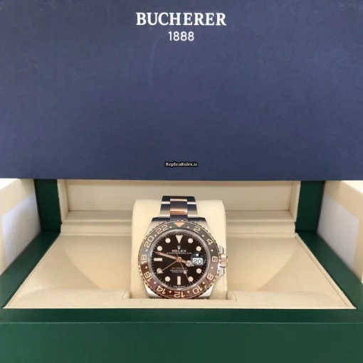 Special Replica Rolex Gmt-master II 126711chnr Caliber 3285 Automatic Movement 40mm Gold/steel Case Mens/unisex Watch - Image 2
