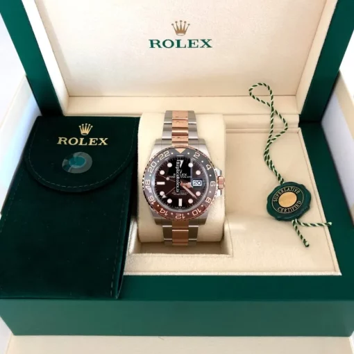 Special Replica Rolex Gmt-master II 126711chnr Caliber 3285 Automatic Movement 40mm Gold/steel Case Mens/unisex Watch - Image 3
