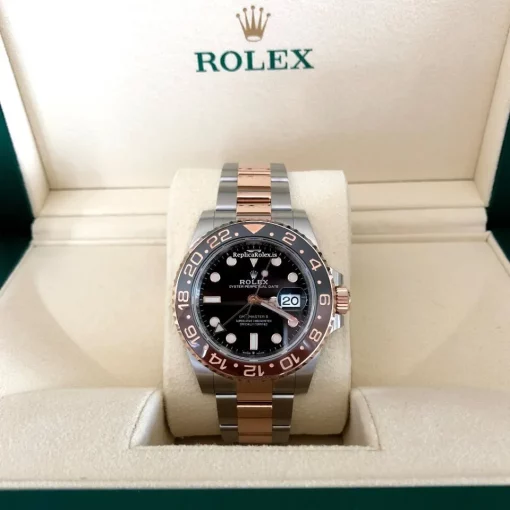 Special Replica Rolex Gmt-master II 126711chnr Caliber 3285 Automatic Movement 40mm Gold/steel Case Mens/unisex Watch - Image 4