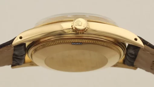 Aaa Replicas Rolex Oyster Perpetual Date 15008 Caliber 30305 Automatic Movement 34mm Yellow Gold Case Mens/unisex Watch - Image 5
