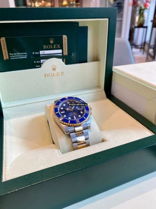Well Made Replica Rolex Submariner Date 116613lb Caliber 3135 Automatic Movement 40mm Steel Case Mens/unisex Watch - Image 7