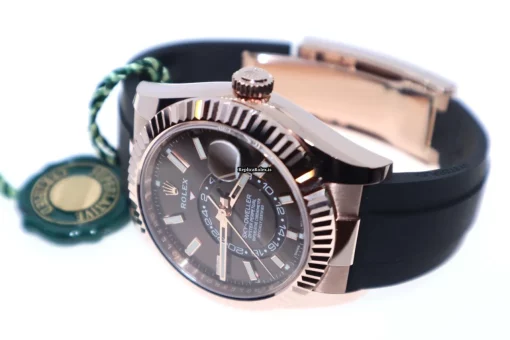 Fine Replica Rolex Sky-dweller 326235 Caliber 9001 Automatic Movement 42mm Rose Gold Case Mens/unisex Watch - Image 5