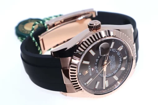 Fine Replica Rolex Sky-dweller 326235 Caliber 9001 Automatic Movement 42mm Rose Gold Case Mens/unisex Watch - Image 8