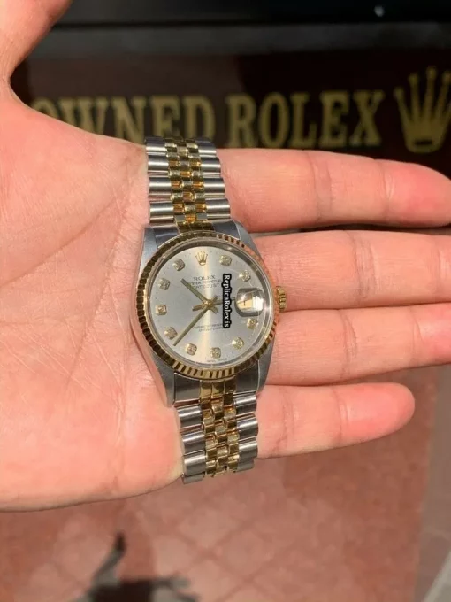 Appealing Imitation Rolex Datejust 16233 Caliber 3135 Automatic Movement 36mm Gold/steel Case Mens/unisex Watch - Image 9
