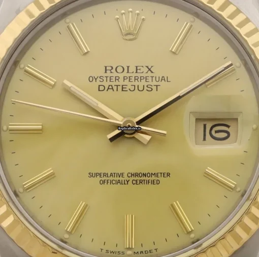 Superb Replica Rolex Datejust 16013 Caliber 3035 Automatic Movement 36mm Gold/steel Case Mens/unisex Watch - Image 2