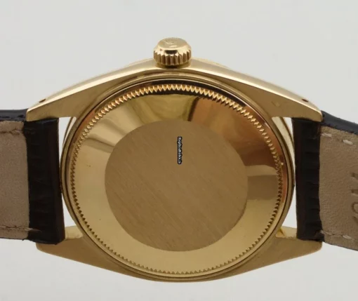 Pleasing Replica Rolex Oyster Perpetual Date 1503 Caliber 1570 Automatic Movement 34mm Yellow Gold Case Mens/unisex Watch - Image 4