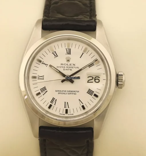 Well Made Replica Rolex Oyster Perpetual Date 1500 Caliber 1570 Automatic Movement 34mm Steel Case Mens/unisex Watch