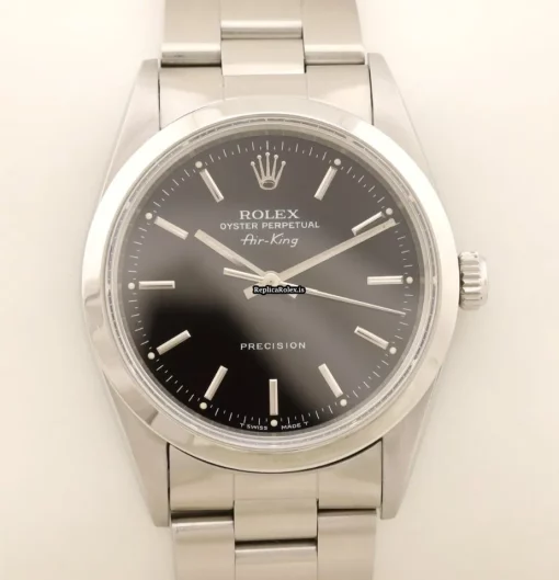 Defect Fake Rolex Air King Precision 14000 Caliber 3000 Automatic Movement 34mm Steel Case Mens/unisex Watch - Image 4