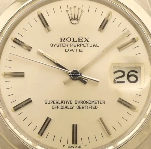 Defect Replica Rolex Oyster Perpetual Date 1500 Caliber 1570 Automatic Movement 34mm Steel Case Mens/unisex Watch - Image 2