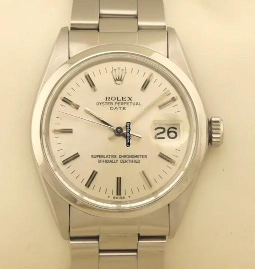 Defect Replica Rolex Oyster Perpetual Date 1500 Caliber 1570 Automatic Movement 34mm Steel Case Mens/unisex Watch - Image 3