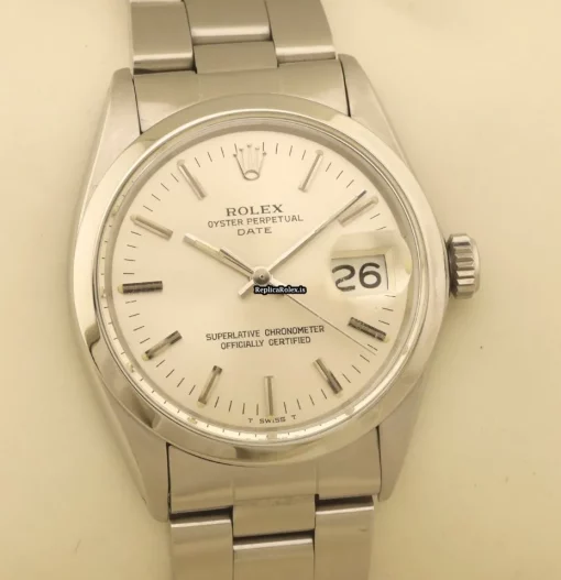 Defect Replica Rolex Oyster Perpetual Date 1500 Caliber 1570 Automatic Movement 34mm Steel Case Mens/unisex Watch - Image 4