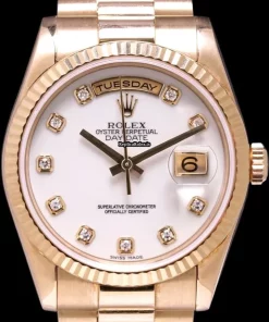 Lovely Replicas Rolex Day-date 36 118238 Caliber 3155 Automatic Movement 36mm Yellow Gold Case Mens/unisex Watch