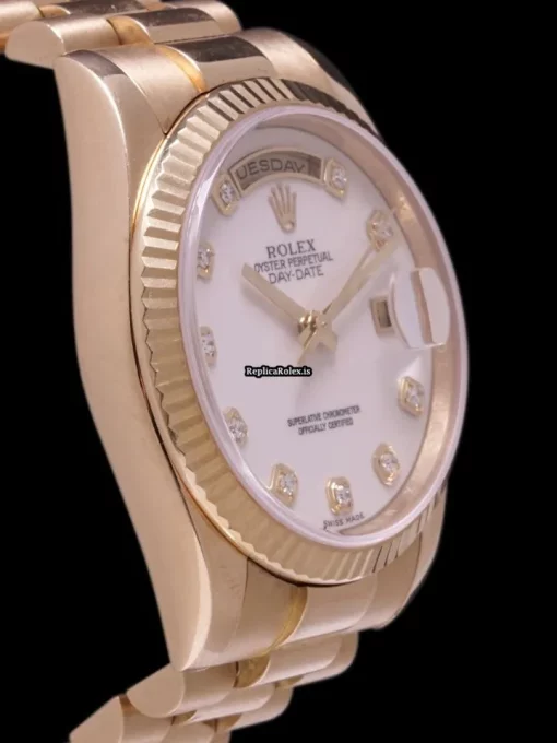 Lovely Replicas Rolex Day-date 36 118238 Caliber 3155 Automatic Movement 36mm Yellow Gold Case Mens/unisex Watch - Image 4