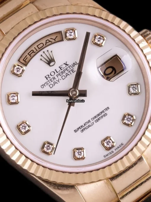 Lovely Replicas Rolex Day-date 36 118238 Caliber 3155 Automatic Movement 36mm Yellow Gold Case Mens/unisex Watch - Image 6