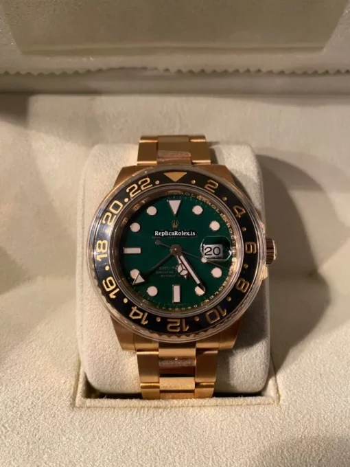 Mind-boggling Replica Rolex Gmt-master II 116718ln Caliber 3186 Automatic Movement 40mm Yellow Gold Case Mens/unisex Watch - Image 9