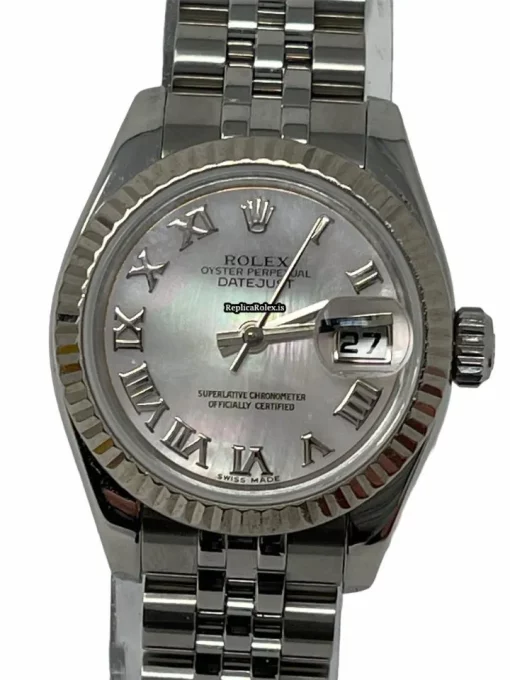 Incredible Replica Rolex Lady-datejust 179174 Caliber 2235 Automatic Movement 26mm Steel Case Womens Watch - Image 2