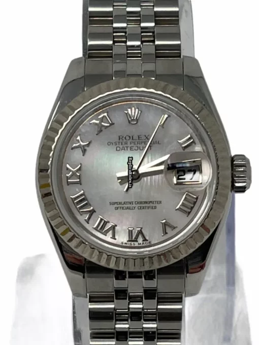 Incredible Replica Rolex Lady-datejust 179174 Caliber 2235 Automatic Movement 26mm Steel Case Womens Watch - Image 4