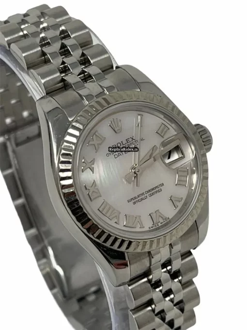 Incredible Replica Rolex Lady-datejust 179174 Caliber 2235 Automatic Movement 26mm Steel Case Womens Watch - Image 7