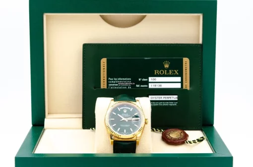 Good Replica Rolex Day-date 36 118138 Caliber 3155 Automatic Movement 36mm Yellow Gold Case Mens/unisex Watch - Image 9