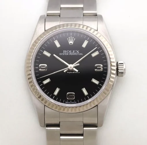 Mind-boggling Replica Rolex Oyster Perpetual 31 77014 Caliber 2230 Automatic Movement 31mm Steel Case Womens Watch - Image 3