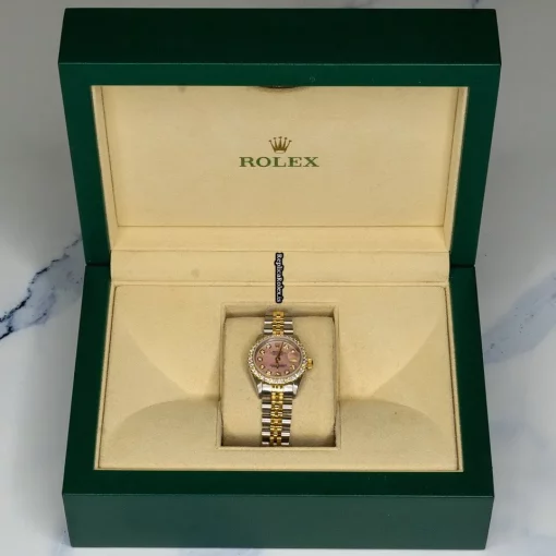 Recommend Fake Rolex Lady-datejust 69173 Automatic Movement 26mm Gold/steel Case Womens Watch - Image 2