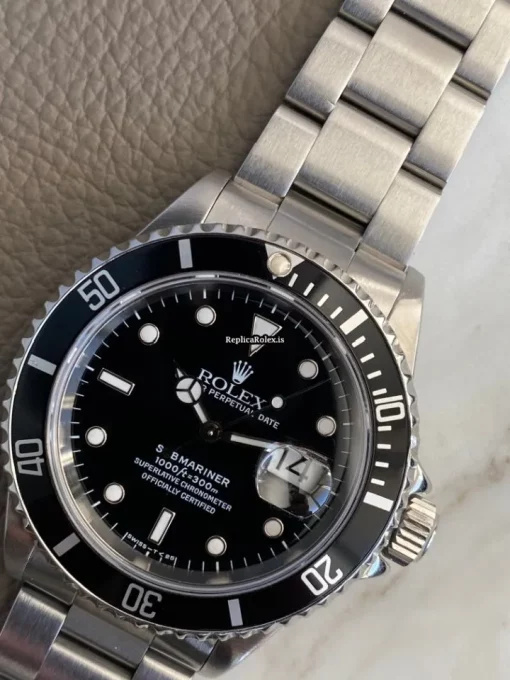 Fabulous Replica Rolex Submariner Date 16610 Caliber 3135 Automatic Movement 40mm Steel Case Mens/unisex Watch - Image 12