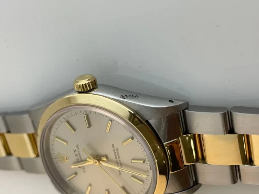 Design Fake Rolex Oyster Perpetual 14203 Automatic Movement 34mm Gold/steel Case Mens/unisex Watch - Image 3