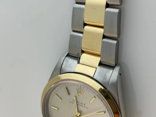 Design Fake Rolex Oyster Perpetual 14203 Automatic Movement 34mm Gold/steel Case Mens/unisex Watch - Image 7