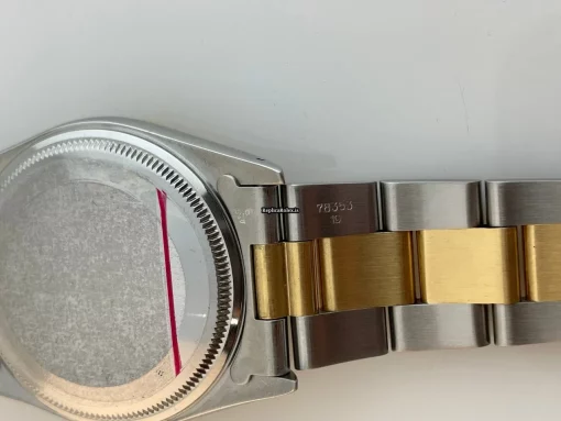Design Fake Rolex Oyster Perpetual 14203 Automatic Movement 34mm Gold/steel Case Mens/unisex Watch - Image 9
