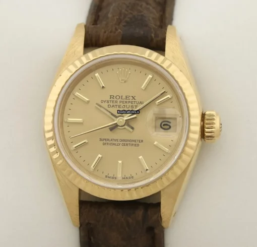 Stylish Copy Rolex Lady-datejust 69178 Caliber 2135 Automatic Movement 26mm Yellow Gold Case Womens Watch