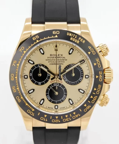 Lovely Fakes Rolex Daytona 116518ln Caliber 4130 Automatic Movement 40mm Yellow Gold Case Mens/unisex Watch - Image 2