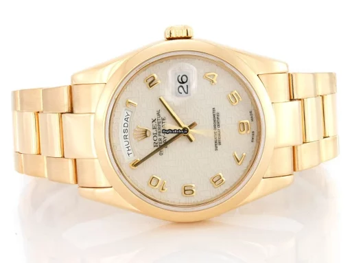 Top Replica Rolex Day-date 36 118208 Automatic Movement 36mm Yellow Gold Case Mens/unisex Watch - Image 2
